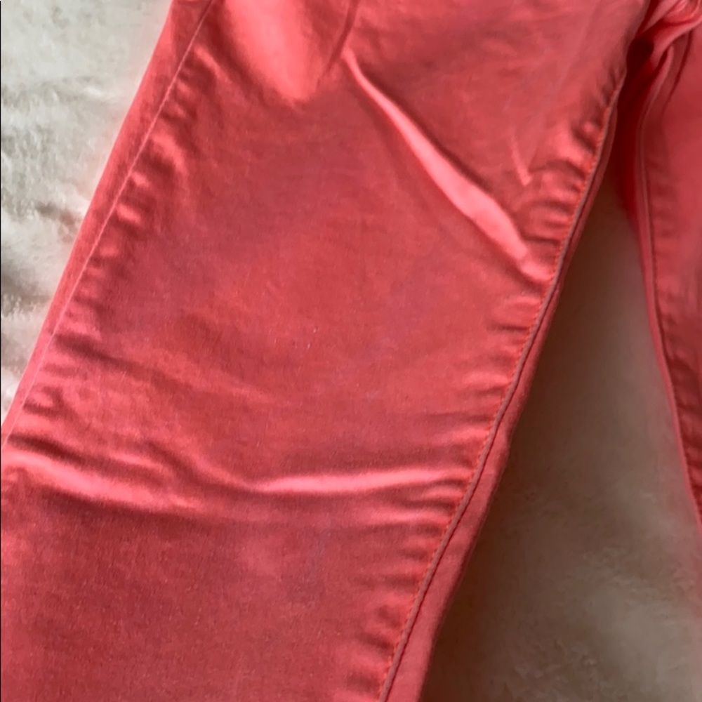 🌟Bright Coral Skinny Jeggings - Picture 5 of 6